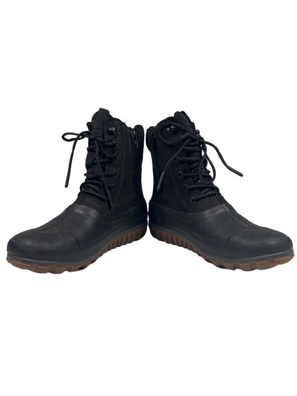 Bogs Women's Black Leather/Rubber Classic Casual Tall Lace Up Boots - 7 image 6