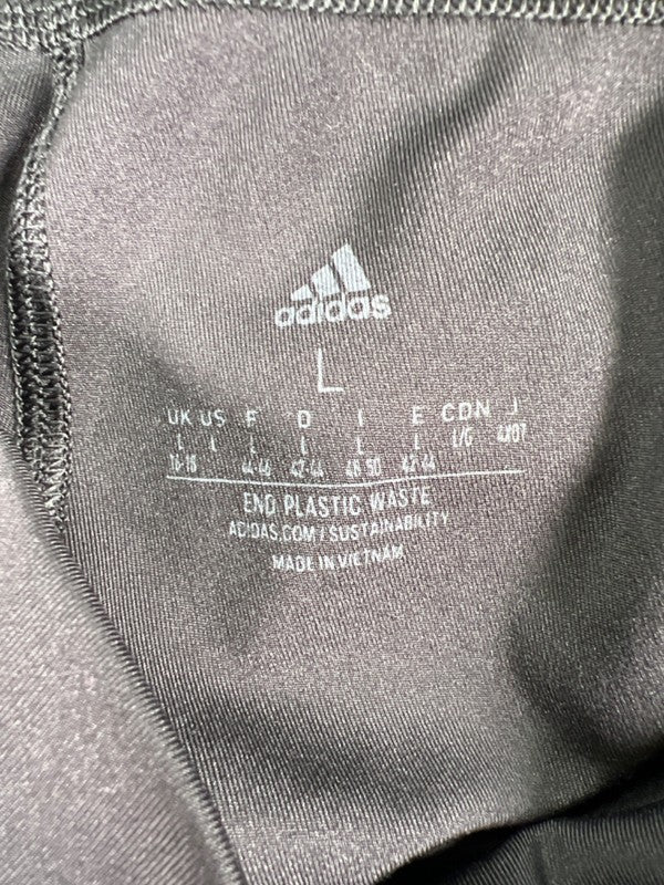 Adidas Women's Black High Rise Tight Athletic Leggings - L image 3