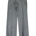 Banana Republic Women's Gray Harper Wool Boy-Fit Straight Leg Pants - 12