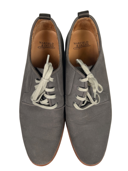 Warfield and Grand Men's Gray Suede Garson Lace Up Oxford Dress Shoes - 12 image 3