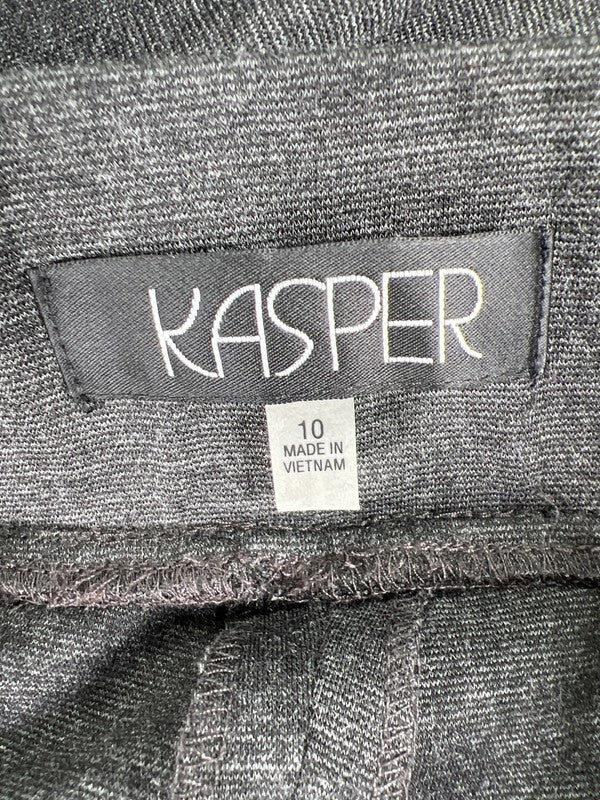 Kasper Women's Gray Pull On Slim Leg Pants - 10 image 3