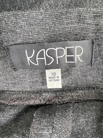 Kasper Women's Gray Pull On Slim Leg Pants - 10 image 3