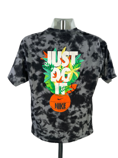 Nike Men's Black/Gray Loose Fit Basketball Graphic Short Sleeve Tee Shirt - M image 2