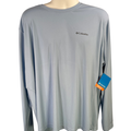 Columbia Men's Blue Omni Shade Sun Protection Long Sleeve Shirt - XXL
