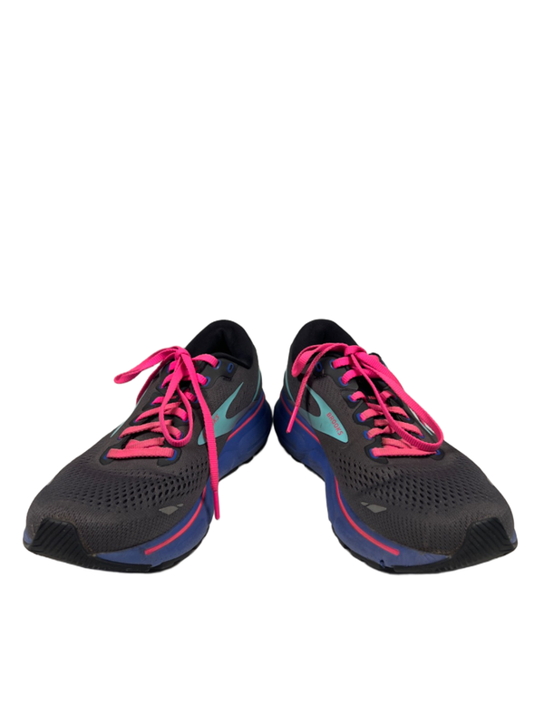 Brooks Women's Gray/Pink Ghost 15 Lace Up Running Shoes - 8.5 image 6