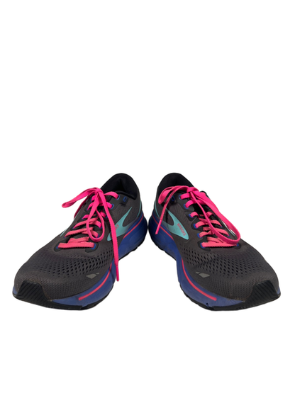 Brooks Women's Gray/Pink Ghost 15 Lace Up Running Shoes - 8.5 image 6