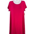 Old Navy Women's Pink Swing A-Line Flowy Short Sleeve Tee Shirt Dress - M