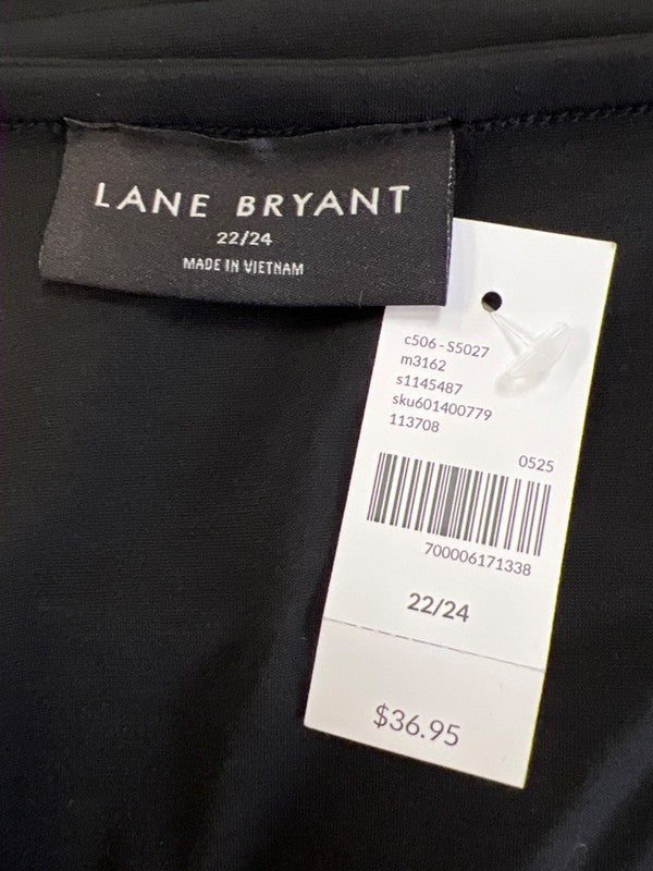 Lane Bryant Women's Black Halter Neck Blouse - 22/24 image 3