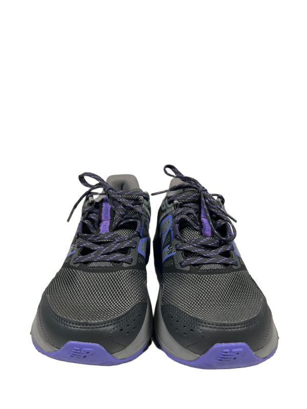 New Balance Women's Gray/Purple 410v8 Lace Up Running Trail Shoes - 7.5 image 2