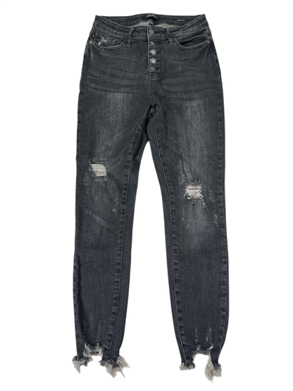 Judy Blue Women's Black Distressed Skinny Fit Jeans - 5/27