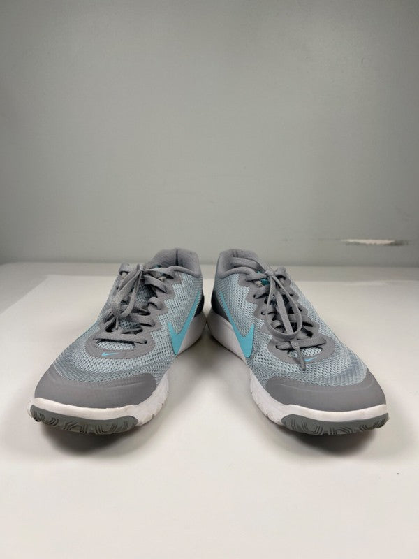 Nike Women's Gray/Blue Flex Eperience RN 4 Lace Up Athletic Shoes - 8.5 image 6