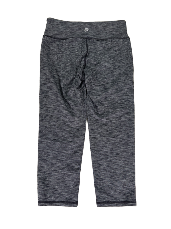 Athleta Women's Gray Heathered High Rise Chaturanga Capri Leggings - S image 2
