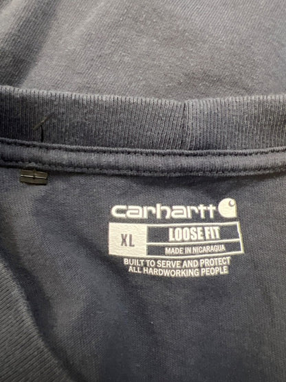 Carhartt Men's Blue Loose Fit Short Sleeve T-Shirt - XL image 3