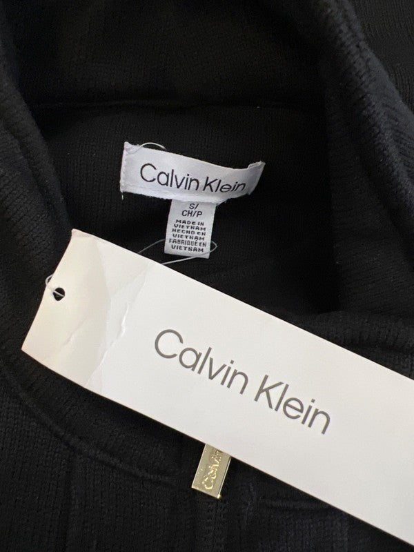 Calvin Klein Women's Black Long Sleeve Full Zip Sweatshirt - S image 3