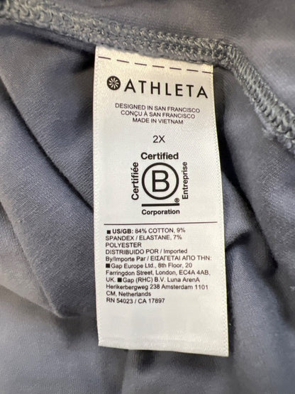 Athleta Women's Gray Effortless Sleeveless Hi-Low Athletic Tank Top - 2X Plus image 4