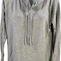 Pure J.Jill Women’s Gray Heather Eco Terry Knit Long Sleeve Shirt - XS