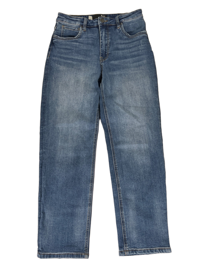 Kut from the Kloth Women's Medium Wash Elizabeth Straight Crop Jeans - 4