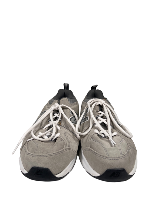 New Balance Men's Gray Suede 608v5 Lace Up Training Shoes - 10 image 2