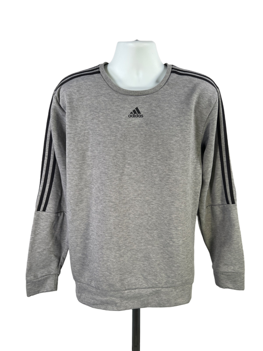 Adidas Men’s Gray Long Sleeve Crewneck Sweatshirt - L