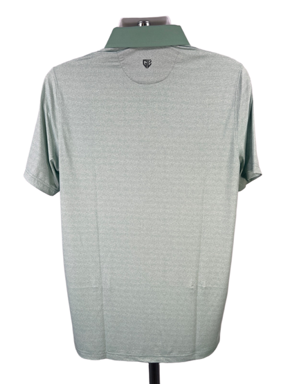 Graham Luxe Men's Green Therry Side Vented Short Sleeve Polo Golf Shirt - M image 2