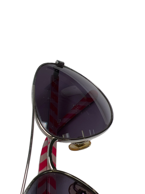 Kate Spade Women's Black Cateye Candy Striped Blossom Aviator Sunglasses image 7