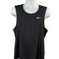 Nike Men's Black Dri-Fit Ready Fitness Mesh Sleeveless Athletic Tank Top - M