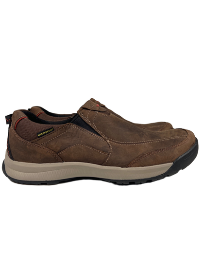 Clarks Men's Brown Wave Walk Waterproof Slip On Shoes - 9.5 Wide