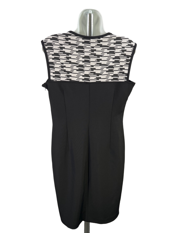 Anne Klein Women’s Black/White Sleeveless Keyhole Front Sheath Dress - 12 image 2