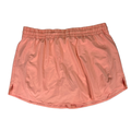 Calia Women's Orange Stretch Waist Perforated Lined Athletic Skort - L