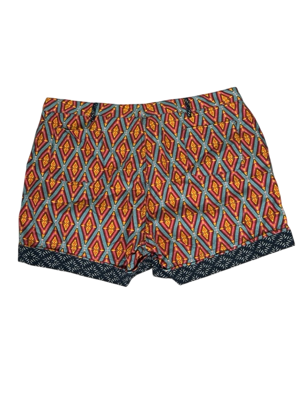 Sundance Women's Red/Blue Kalini Linen Blend Shorts - XL Petite image 2