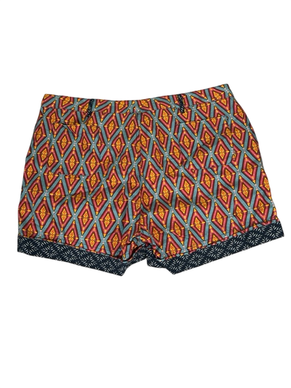 Sundance Women's Red/Blue Kalini Linen Blend Shorts - XL Petite image 2