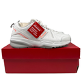 New Balance Women's Pink/White Leather 608v5 ABZORB Lace Up Sneakers - 8.5