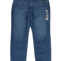 J.Crew Women's Medium Wash Mid Rise Skinny Jeans - 34 Petite