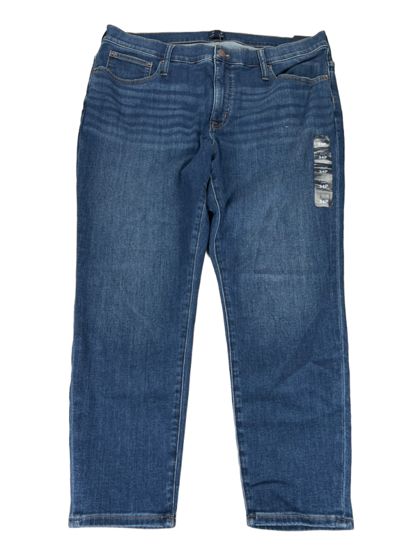 J.Crew Women's Medium Wash Mid Rise Skinny Jeans - 34 Petite