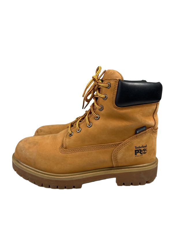 Timberland Men's Tan Leather Pro 24/7 Steel-Toe Waterproof Work Boots - 10.5 image 5