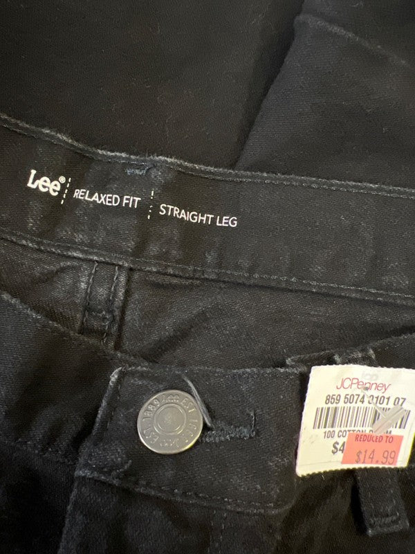 Lee Women's Black Relaxed Fit Straight Leg Denim Jeans - 10 image 3