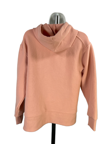 Calia Women's Pink Ribbed Long Sleeve Pullover Hoodie Sweatshirt - XS image 2