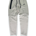 Nike Men's Beige/White Tech Fleece Slim Fit Jogger Sweatpants - S