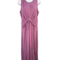 24/7 Maurices Women's Purple Sleeveless Knotted Front Shift Midi Dress - L