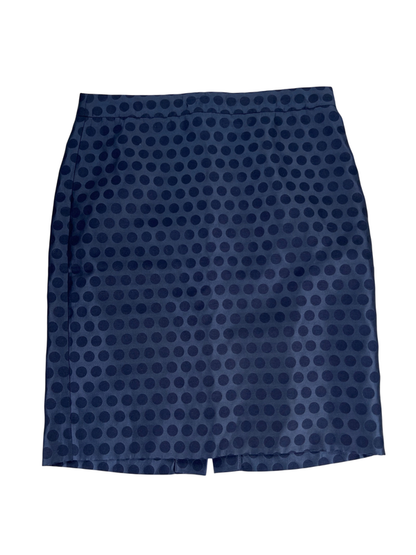 J.Crew Women's Blue Polka Dot The Pencil Skirt - 4