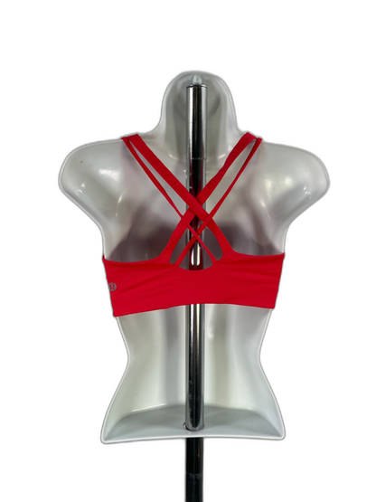 Lululemon Women's Red Glow Strappy Back Evolve Energy Sports Bra - S image 2