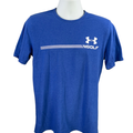 Under Armour Men's Blue Heatgear Loose Short Sleeve Golf Logo Tee Shirt - M