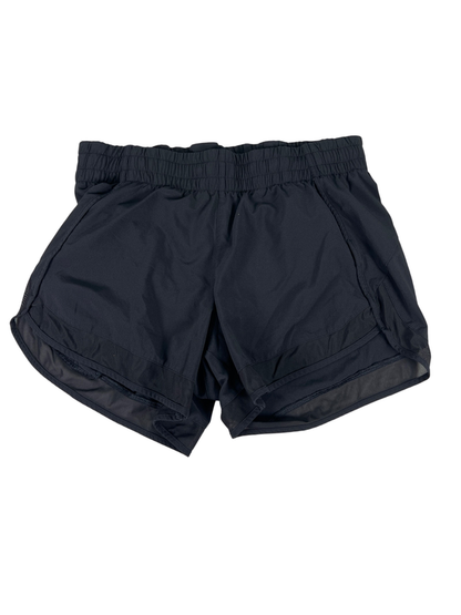 Athleta Women's Black Mesh Racer Run Lined Athletic Shorts - XS