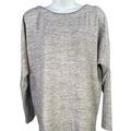 White House Black Market Women's Gray Heather Long Sleeve Sweater Shirt - S