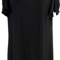MSK Women’s Black Short Cold Shoulder Sleeve Shift Dress - M Petite