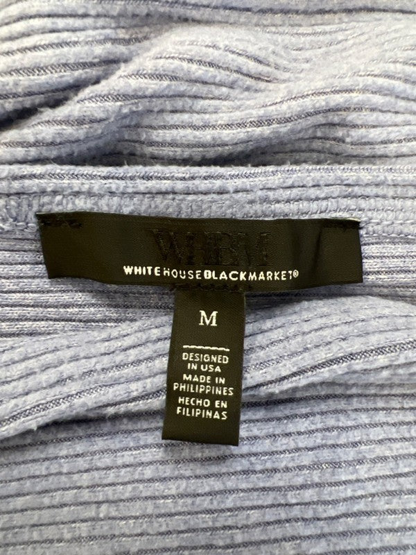 White House Black Market Women's Purple Long Sleeve Ribbed Sweater - M image 3