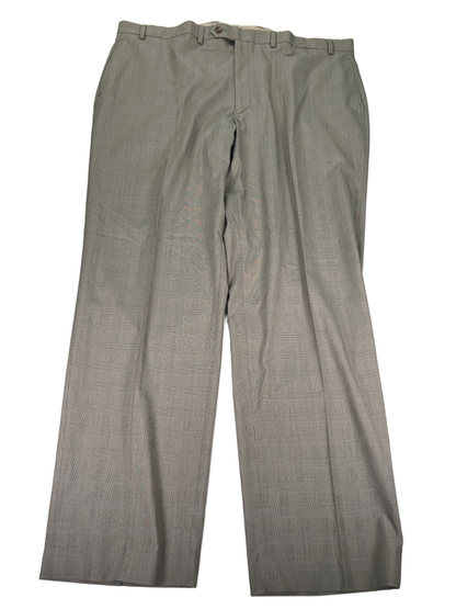 Lauren Ralph Lauren Men's Beige/Gray Plaid Neil Flat Front Dress Pants - 42x32