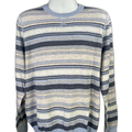 Joseph Abboud Men's Blue/Gray Striped Modern Fit Shirt - XL
