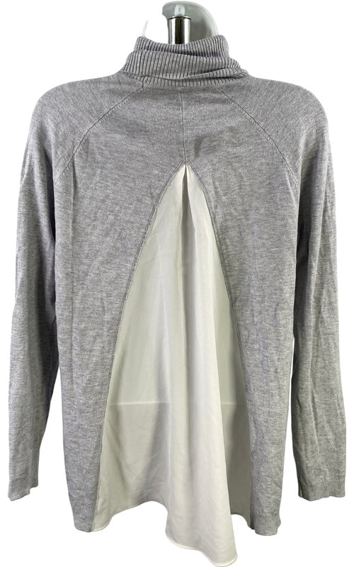 White House Black Market Women’s Gray Long Sleeve Sweater - S image 2