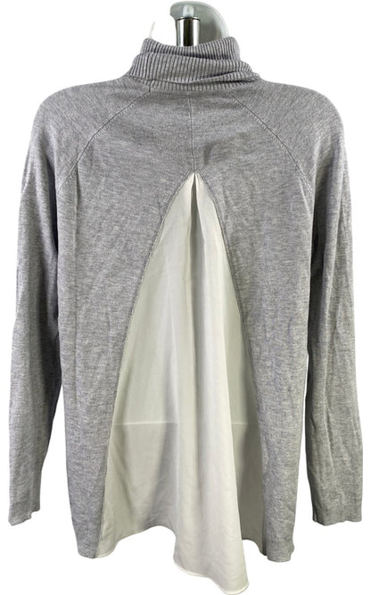 White House Black Market Women’s Gray Long Sleeve Sweater - S image 2
